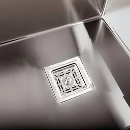 Кухонна мийка Platinum Handmade HSBB PVD з нержавіючої сталі 3.0 мм квадратна 50x50x22 см сіра - мініатюра 4