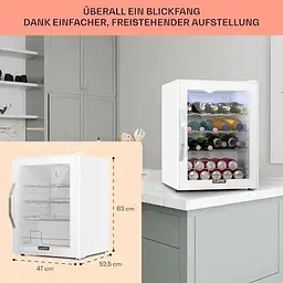 Холодильник для напоїв Klarstein Beersafe XL Quartz 60 л (10034929) - мініатюра 7
