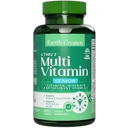 Мультивітаміни Earths Creation Multivitamin A thru Z For Senior 100 таб (1091-817 442)