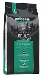 Беззерновий корм Chicopee HNL Soft Adult Ostrich & Potato для собак з м'ясом страуса та картофелем 12 кг
