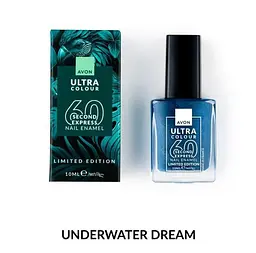 Швидковисихаючий лак для нігтів Avon «УльтраКолір за 60 секунд» Underwater Dream,10 мл (494693244) - мініатюра 1