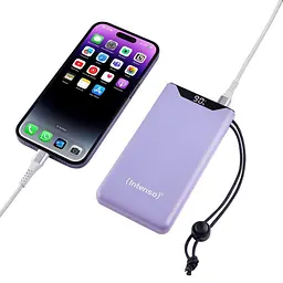 Портативний зарядний пристрій USB 10000MAH QC3.0 PURPLE F10000 7332033 INTENSO - мініатюра 3