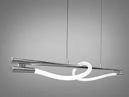 Люстра стельова LED Diasha SY9609-L1200CH Роуплайт, 15W, хром, регульована, для кабінету та вітальні - мініатюра 5