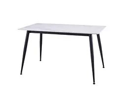 Обідній керамічний стіл TM-100 олімпо вайт + чорний - мініатюра 5
