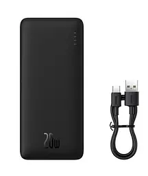 Портативна батарея Baseus Airpow 30000mAh 20W PD/3.0 QC/3.0 Black - мініатюра 4