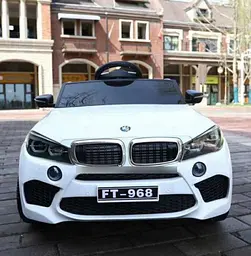 Дитячий електромобіль BMW на радіокеруванні (4 мотора по 45W MP3 USB) Джип Bambi M 4299EBLR-1 Білий - мініатюра 5