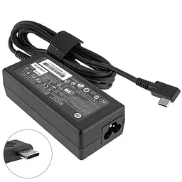 Блок живлення для ноутбука HP USB-C 65W (20V/3.25A, 15V/4.33A, 12V/3.75-5A, 10V/3.75A, 9V/3A, 5V/3A), USB3.1/Type-C/USB-C, чорний (без кабелю!) - мініатюра 2