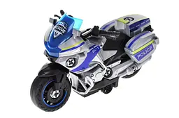 Іграшковий поліцейський мотоцикл інерційний DIY Motor Set 9090C-3 у пакеті р.20x17x8.2 см YG Toys - мініатюра 2