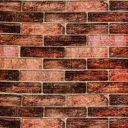 Самоклеюча 3D панель під коричневу цеглу катеринослав Sticker Wall 3080х700х3мм - мініатюра 2