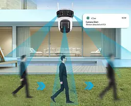 Вулична WiFi IPкамера Besder XM56  9Мп  3 об'єктиви Zoom 6-кратний  IcSee - мініатюра 5