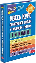 Книга Весь курс початкової школи у таблицях та схемах. 1-4 класи (українською мовою) kni0003491