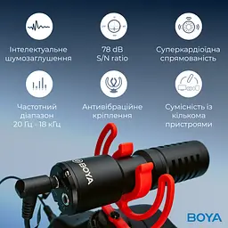 Мікрофон Boya BY-MM1+ Black (BY-MM1+) - мініатюра 12