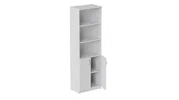 Шафа Анжело Ferrum-decor на 5 полиць з 2 дверима 1900x600x380 ДСП Біла 16 мм (FRD-104995)