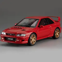 Колекційна металева модель автомобіля АвтоЕксперт Subaru Impreza з інерцією, світлом та звуком 1:32 - мініатюра 2