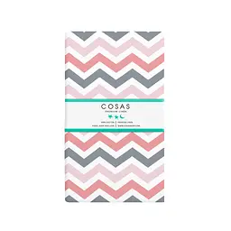 Набір простирадло на резинці 90х200 WHITE / GREY ZIGZAG COSAS (4822052058589) - мініатюра 4