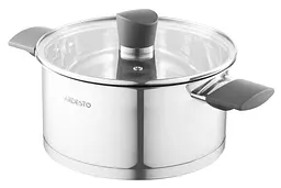 Каструля Ardesto Gemini, зі скляною кришкою, нержавіюча сталь, 3 л (AR3630G) - мініатюра 2
