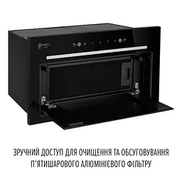 Витяжка повновбудована PERFELLI DESIGN FILINI 5 NERO - мініатюра 7