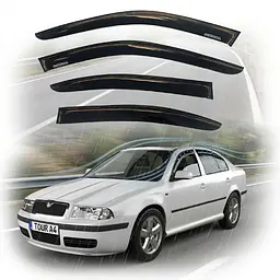 Дефлектори вікон Skoda Octavia (A4) Tour Liftback 1997-2011 Скотч 3M Voron Glass