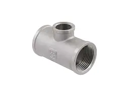 Трійник RAFTEC 1"Вх1/2"Вх1"В латунь, ВВВ, DN25х15х25, нікель, TVVV030103 - мініатюра 3