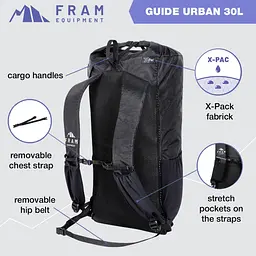 Рюкзак Fram Guide Urban 30 L Black (1044-id_6981) - мініатюра 3