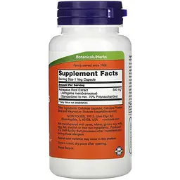 Екстракт Астрагала Now Foods Astragalus 500 мг 90 вегетаріанських капсул - мініатюра 2