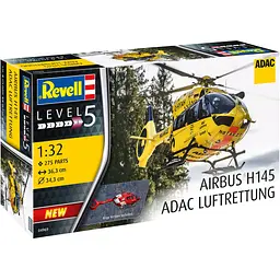 Збірна модель-копія Revell Геликоптер Airbus H145 ADAC Рятувальна служба 1:32 (RVL-04969) - мініатюра 4