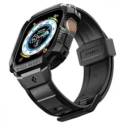 Чохол та ремінець Spigen Rugged Armor Pro Band для Apple Watch Ultra 49 мм Black (ACS05460) - мініатюра 5