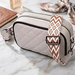 Жіноча сумка через плече на одне відділення з натуральної шкіри Vintage 22383 біла