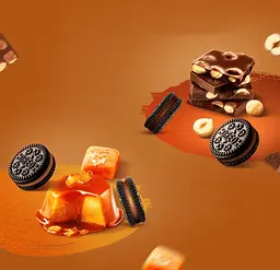Печиво Oreo Mini Hazelnut Chocolate Sandwich Biscuit Eggy Party 120г - мініатюра 7