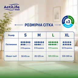 Підгузки для дорослих ActiLife Med Basic L 30 шт. - мініатюра 3