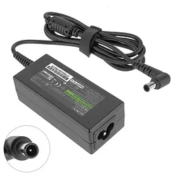Блок живлення для ноутбука SONY 19.5V, 2A, 40W, 6.5x4.4-PIN, 3 hole, black (без кабеля!) - мініатюра 2