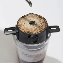 Пуровер/воронка/фільтр Semi Coffee Maker багаторазова, Brown для ручного заварювання кави - мініатюра 2