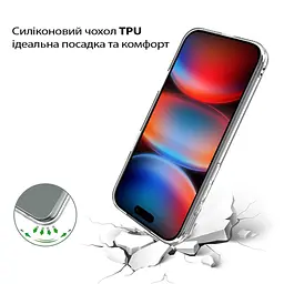 Чохол до мобільного телефона BeCover Apple iPhone 17 Pro Transparent (713761) - мініатюра 3