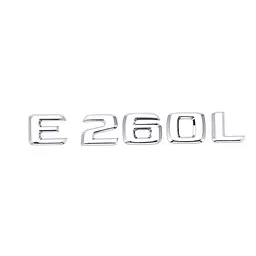 Емблема напис E260L для Mercedes-Benz E-Class хром 160х23 мм пластик (на скотчі)