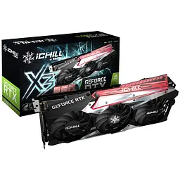 Відеокарта Inno3D RTX 3060Ti 8Gb IChil X3 Red (C306T3-08D6X-1671VA39) (GDDR6, 256 bit, PCI-E 4.0 x16) Б/в - мініатюра 3