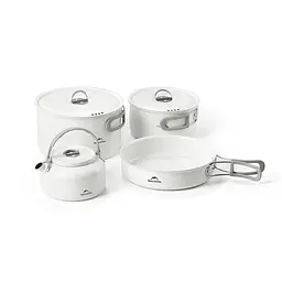 Чайник з керамічним антипригарним покриттям Naturehike CNK2450CF013 0,8 л, алюміній, білий - мініатюра 2