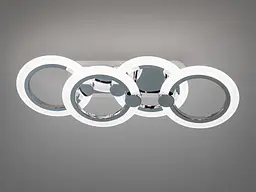 Стельовий світильник Diasha HA8022-2+2HRLED3 хром три LED кільця - мініатюра 3