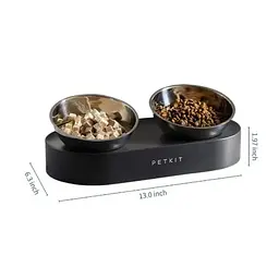 Годівниця PETKIT Fresh Nano Metal 15° Adjustable Cat Feeding Bowl P5201 Silver - мініатюра 2