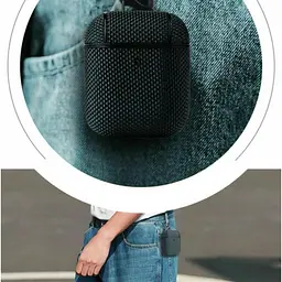 Чохол Primo Nylon для навушників AirPods (MMEF2) / AirPods 2 (MV7N2) Black - мініатюра 4