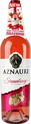 Вино Aznauri Strawberry рожеве солодке 0.75 л - мініатюра 6