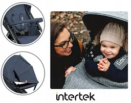 Прогулянкова коляска Lionelo Annet Plus Blue Denim - мініатюра 10