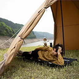 Ліжко складане Naturehike XJC05 NH20JJ001, Поліестер Oxford/алюміній, чорний - мініатюра 7