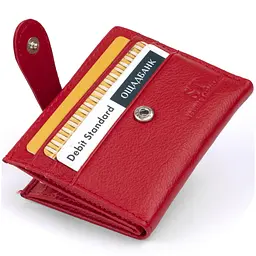 Жіночий шкіряний гаманець-візитниця ST Leather 10х8,3х1,5 см acs0015289 - мініатюра 3