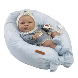 Лялька Munecas De Cuna Reborn блакитний одяг 45 см (45602)