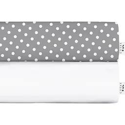Набір євро простирадло Cosas White Dots 220х240 см (SetSheet_White_DropGWhite_220х240)
