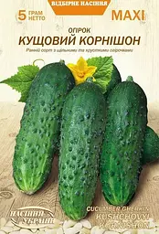 Огірок Насіння України Кущовий корнішон 5г MAXI