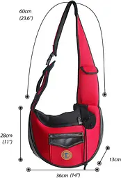 Сумка-переноска для котів і собак дрібних порід Voyager Pet VB18013 Red - мініатюра 5