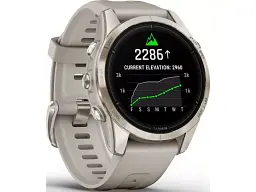 Смарт-годинник Garmin Epix Pro Gen 2 Sapphire 42mm Soft Gold w. Light S. Band (010-02802-10/11) - мініатюра 2