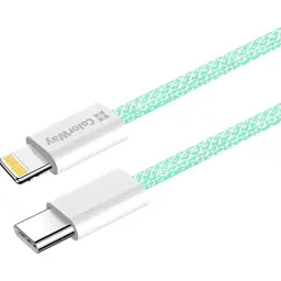 Дата кабель USB-C to Lightning 1.0m 27W green ColorWay (CW-CBPDCL061-G) - мініатюра 4