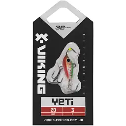Балансир Viking Fishing Yeti Ice Jig 20mm 3.0g #27 Trout Green - мініатюра 2